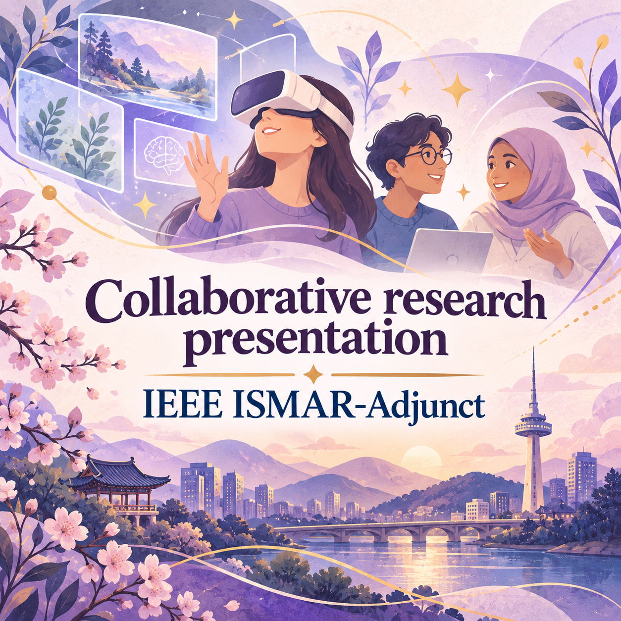 IEEE ISMAR 2025 self-compassion and wellbeing presentation graphic